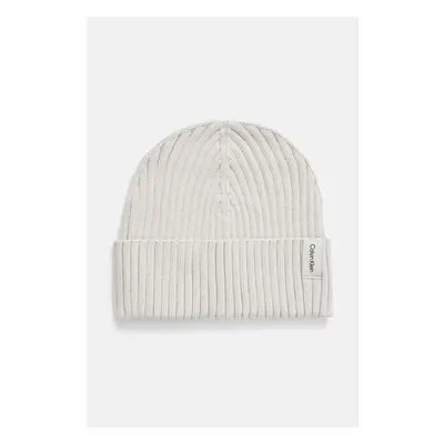 Calvin klein rib knit folded beanie WHITE 98596912