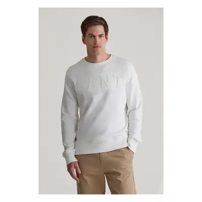 MIKINA GANT EMBOSSED C-NECK SWEAT EGGSHELL 96191864