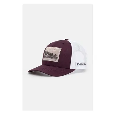 Kšiltovka Columbia Mesh Snap Back vínová barva, s aplikací, 1652541 98219921