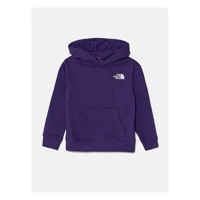 Dětská mikina The North Face VERTICAL GRAPHIC OVERSIZED HOODIE fialová 97591901