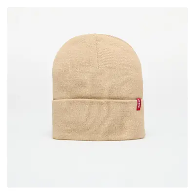 Čepice Levis Slouchy Red Tab Beanie Beige Universal 98131386