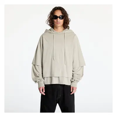 Mikina Rick Owens DRKSHDW Knit T-Shirt - Hustler Hoodie Pearl 98714698