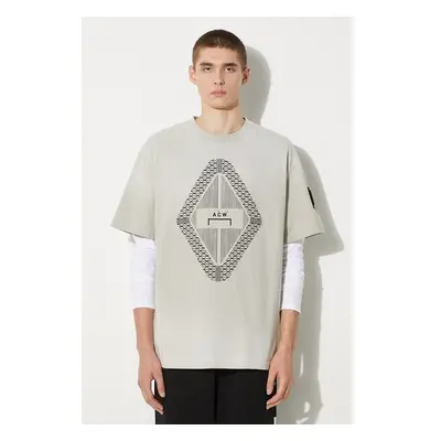 Bavlněné tričko A-COLD-WALL* Gradient T-shirt ACWMTS133 LIGHT GREY 84017256