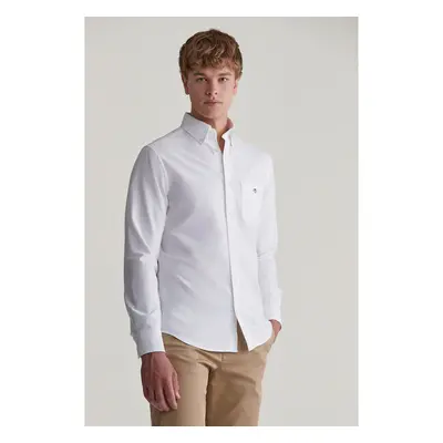 KOŠILE GANT REG OXFORD SHIRT WHITE 96191889