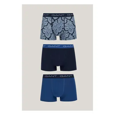 SPODNÍ PRÁDLO GANT PAISLEY TRUNK 3-PACK EVENING BLUE 98529827