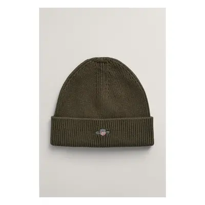 ČEPICE GANT SHIELD COTTON BEANIE JUNIPER GREEN 92977618