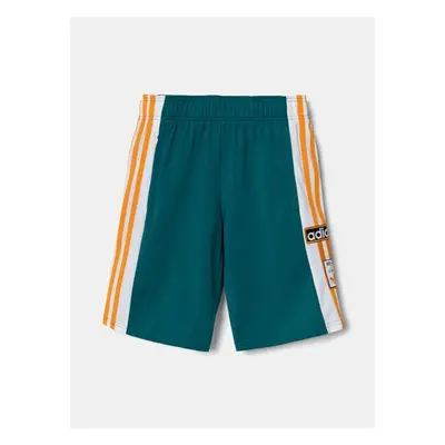 Dětské kraťasy adidas Originals SHORTS zelená barva, s aplikací, 98697777