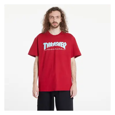 Tričko Thrasher Outlined T-Shirt Cardinal S 95259247