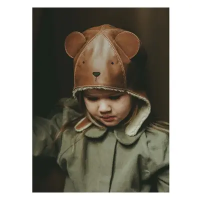 Dětská čepice Donsje Kapi Classic Hat Bear hnědá barva, 6020001 99019921