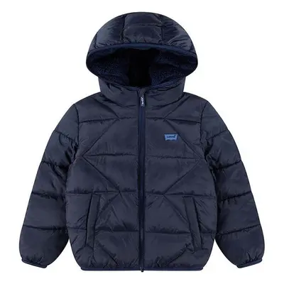 Kojenecká bunda Levis SHERPA LINED PUFFER JKT modrá barva, 6EL257 96275237