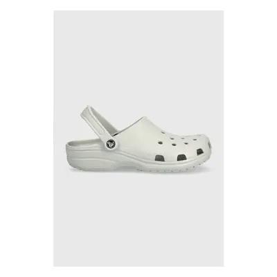 Pantofle Crocs CLASSIC šedá barva, 10001 84011765