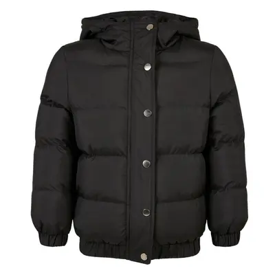 Urban Classics Dívčí bunda Puffer s kapucí černá 91348200