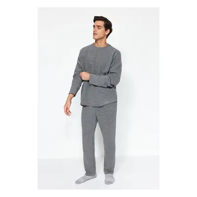 Trendyol Anthracite Ottoman Knitted Pajama style 98678487