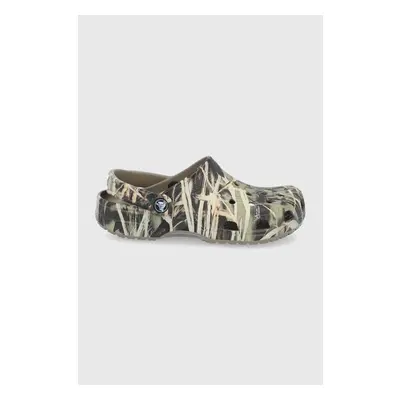 Pantofle Crocs Classic Realtree zelená barva, 12132 Khaki 84011720