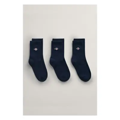 PONOŽKY GANT SHIELD SOCKS 3-PACK EVENING BLUE 93464120