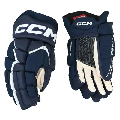 Hokejové rukavice CCM JetSpeed FT680 Navy/White Junior 11 palců 99076743