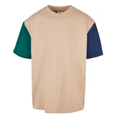 URBAN CLASSICS Organic Oversized Colorblock Tee - unionbeige 76596497