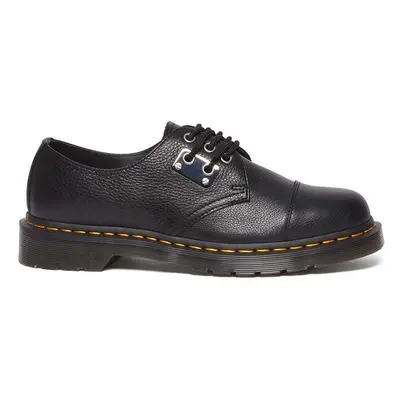 Kožené polobotky Dr. Martens 1461 Metal Plate černá barva, DM31684001 92902950