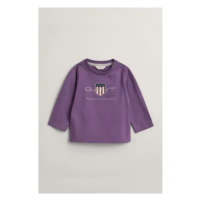 TRIČKO GANT ARCHIVE SHIELD LS T-SHIRT BORDEAUX PURPLE 96292594