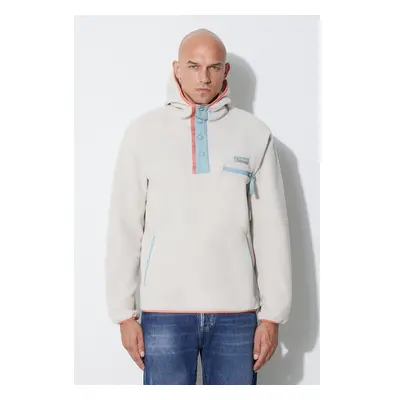 Mikina Columbia M Helvetia Hoodie pánská, béžová barva, s kapucí, 85332853