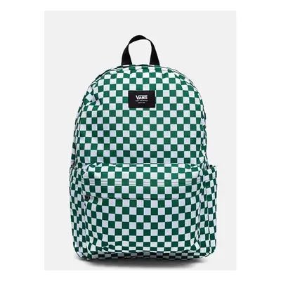 Dětský batoh Vans OLD SKOOL GROM CHECK BACKPACK zelená barva, velký, 96305664