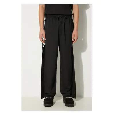 Kalhoty s příměsí vlny Y-3 Refined Wool Track Pants černá barva, 98081695