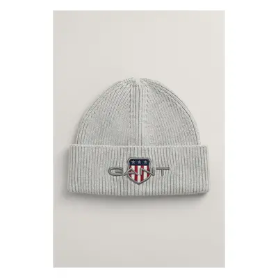 ČEPICE GANT ARCHIVE SHIELD BEANIE LIGHT GREY MELANGE 92977588