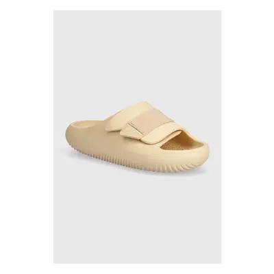 Pantofle Crocs Mellow Luxe Recovery Slide béžová barva, 209413 90915064