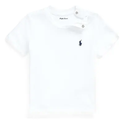 Bavlněné dětské tričko Polo Ralph Lauren bílá barva, 320832904033 97893291