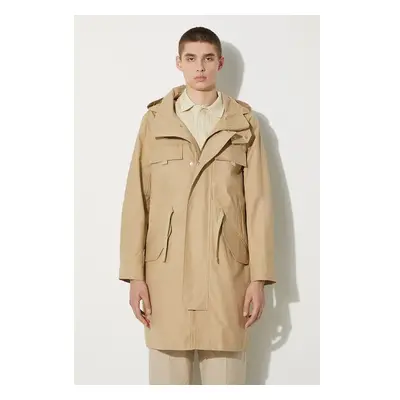 Parka A.P.C. Parka Yael COEGJ-H30178 BEIGE pánská, béžová barva, 84016210