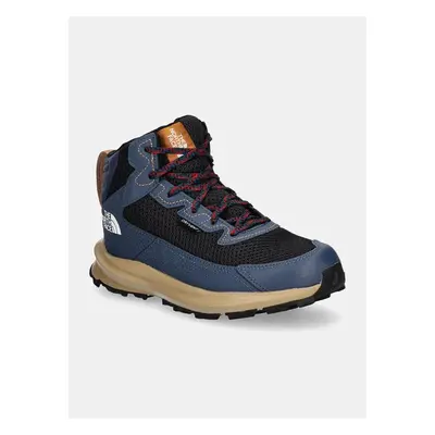 Dětské boty The North Face FASTPACK HIKER MID WP modrá barva, 98977295