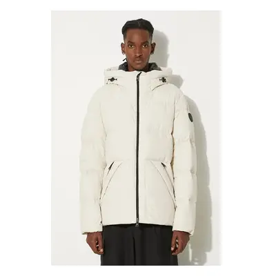 Péřová bunda Woolrich Sierra Supreme Down Jacket pánská, béžová barva, 99054323