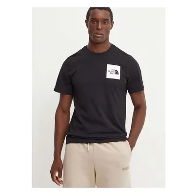 Tričko The North Face Fine Tee černá barva, s aplikací, NF0A8A6MJK31 98696965