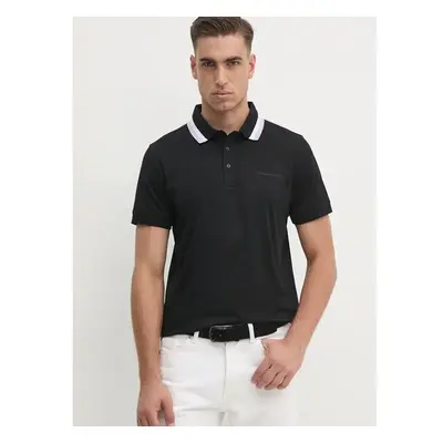 Bavlněné polo tričko Karl Lagerfeld černá barva, 542200.745003 99019559