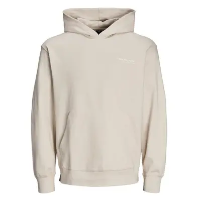 JACK & JONES Mikina JCOAERO béžová / bílá 95495623