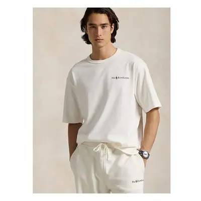 Bavlněné tričko Polo Ralph Lauren bílá barva, s potiskem, 710939583 99018449