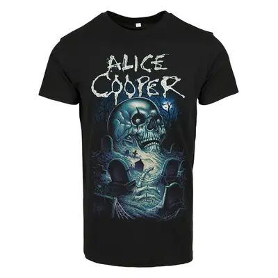 Merchcode Alice Cooper Graveyard Blue Tee černé 99139740