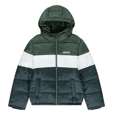 Dětská bunda Levis BOYS COLOR BLOCK PUFFER zelená barva, 9EL263 96275286