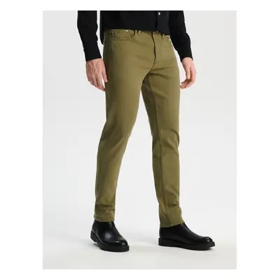 Sinsay - Džíny slim - khaki 90388802