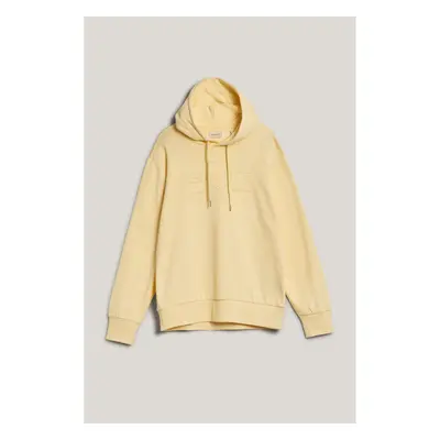 MIKINA GANT REG TONAL SHIELD HOODIE YELLOW SHINE 92707380