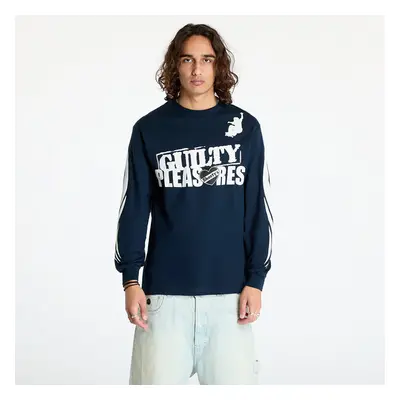 Tričko PLEASURES Guilty Long Sleeve Tee Navy 98724670