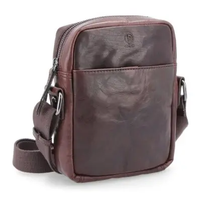 Pánská kožená crossbody kabelka Famito 2213 Poyem H hnědá 98178530