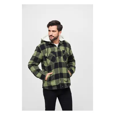 Brandit Lumberjacket S kapucí černá/olivová 91382614