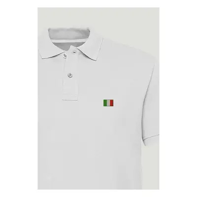 Polo Tričko Slim Fit, Barva Bílá, s Potiskem Italy Flag 95209548