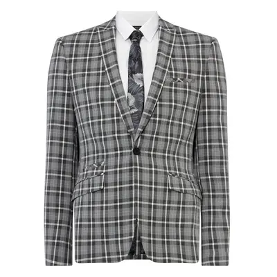 Label Lab Martini Skinny Fit Monochrome Checked Suit Jacket 85082967