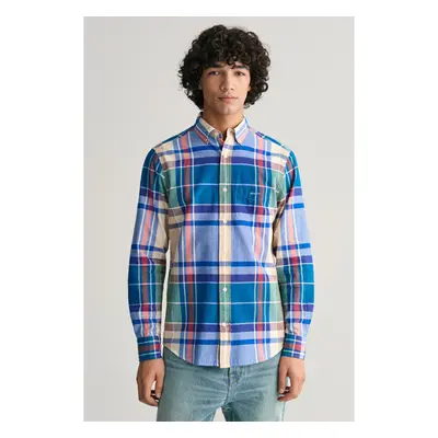 KOŠILE GANT REG INDIAN MADRAS SHIRT RICH BLUE 90156471