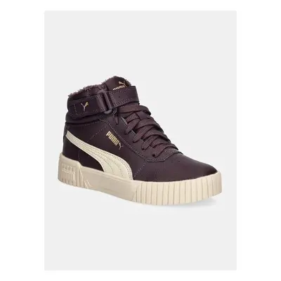 Dětské sneakers boty Puma Carina 2.0 Mid WTR Jr fialová barva 98696115