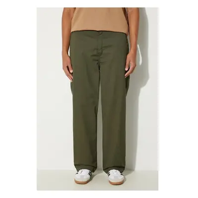 Kalhoty Carhartt WIP Craft Pant pánské, zelená barva, jednoduché, 97962775