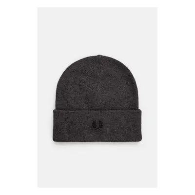 Vlněná čepice Fred Perry Classic Beanie šedá barva, C8161.R85 96318154