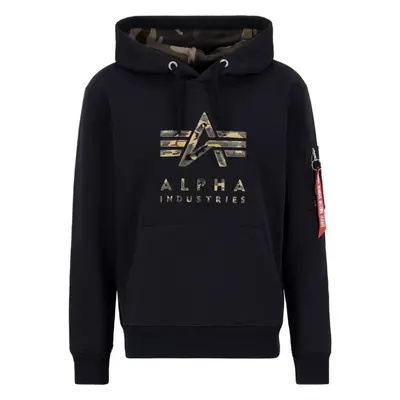 ALPHA INDUSTRIES Mikina hnědá / khaki / červená / černá 92840819